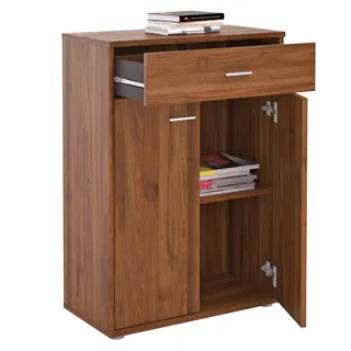 CARO-Möbel Sideboard 60 x 84 x 30 cm Nussbaum / Braun