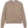 Feinstrickjacke mit Rippbündchen Braun 48
