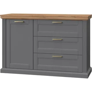 OTTO home Tara 138 x 91 x 48 cm Schubladen grau / grau matt