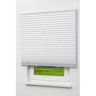 LYSEL® Plissee Thermo freihängend Reinweiß, abdunkelnd, HxB 160x140cm weiß