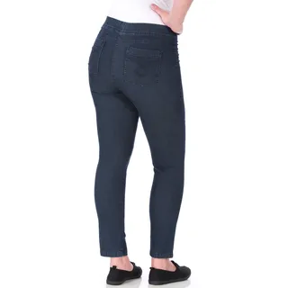 Jeansjeggings KJBRAND "JENNY" Gr. 52 (26), K-Gr, blau (denim stone) Damen Jeans Jeansleggings angenehm weiche Quer-Stretch Qualiät