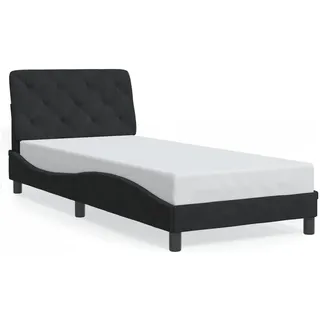 vidaXL Bettgestell 160 x 200 cm Schwarz