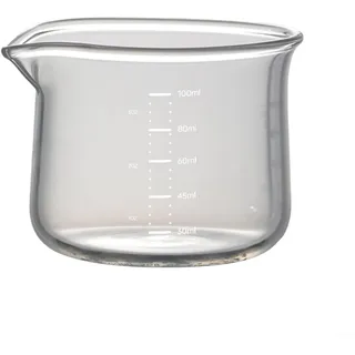 100 ml Espresso-Messbecher mit hitzebeständigem Glas und praktischem Ausgießer