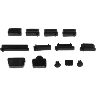 SimpleLife 13 Stück Anti-Staub-Stecker Weiche Silikon Datenport USB Protector Set Laptop Jacks Staubdichte Abdeckung Stopper Abdeckung PC Computer Notebook Zubehör