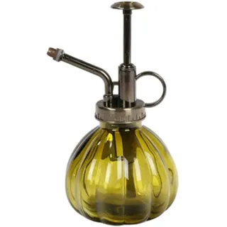 Pflanzennebel, Kürbisform, 7,6 x 15,2 cm, Vintage-Grün, Sprühflasche mit Griff, feiner Nebel, Glas-Sprühflasche für den Innenbereich, Sukkulenten-Spritzer für den Innenbereich