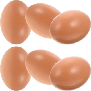 SAFIGLE 6stücke Kunsteier Realistische Eier Aus Lebensmittelimitaten Basteleier Für Hühner Mit Spielzeug Dekoration Osterdeko Fotorequisiten Kindergarten