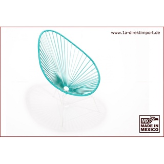 Original Acapulco Chair - türkis und weiß, Designer Sessel für Outdoor und Indoor