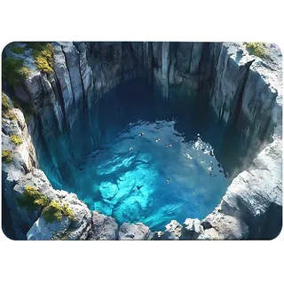 3D-Loch-Teppich, 3D-Teppiche optische Täuschung, Teppiche, die wie ein Loch aussehen, Falle optische Täuschung, bodenlose, rutschfeste Fußmatte für Türeingang, Badezimmer, Treppen, Spielzimmer (Farbe