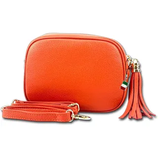 FLORENCE Umhängetasche Leder Orange