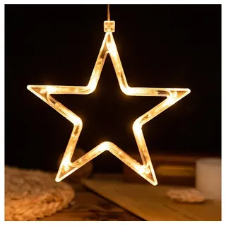 Sunicol Lichterkette LED Lichtervorhang mit Saugnapf, Weihnachten Fensterdeko, Party Decor, Hängendes Lichter, Warmweiß, Batteriebetriebene, für Balkon, Hochzeit