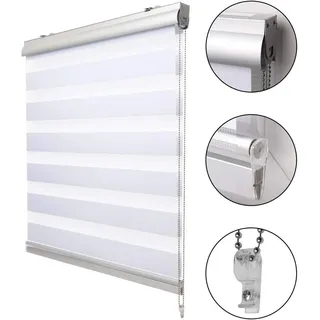 Sol Royal Doppelrollo SolDecor DK9 110 x 160 cm Weiß