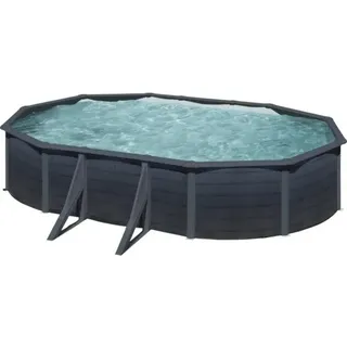 Aufstellpool Stahlwandpool-Set Gre oval 634x575x122 cm inkl. Sandfilteranlage, S