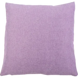 Dekokissen GÖZZE "Milano", lila (flieder, unifarben), B:50cm L:50cm, Polyester, Dekokissen_Sitzkissen_Kissenhüllen, mit Reißverschluss, Kissenhüle ohne Füllung, 2 Stück
