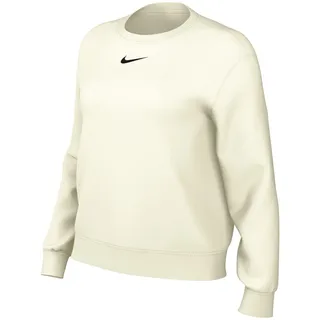 Nike Sportswear Phoenix Fleece Damen-Sweatshirt Mit Rundhalsausschnitt, Sail/Black,