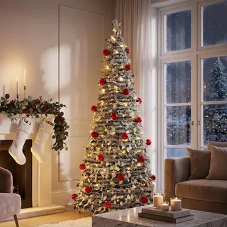 Künstlicher Weihnachtsbaum Pop Up 180 cm 150 LEDs Tannenbaum Dekobaum Christbaum