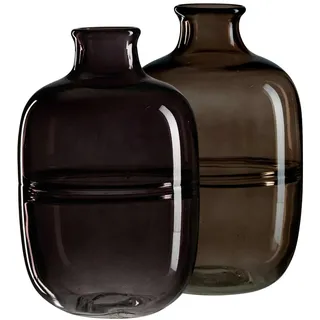 Ritzenhoff & Breker Larissa Vase 26 cm 2er Set anthrazit/braun