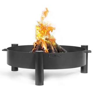 CookKing Feuerschale Feuerschale "HAITI" 80 cm Feuerstelle, Feuerkorb, (Feuerschale "HAITI" 80 cm, Feuerschale "HAITI" 80 cm) schwarz
