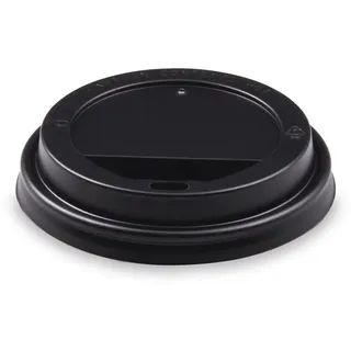 Domdeckel (PS) schwarz für Becher Ø90mm
