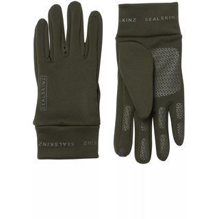 SEALSKINZ Acle Nano-Fleece-Handschuhe, wasserabweisend | Olivgrün, Größe M | Outdoor-Handschuhe für Herren