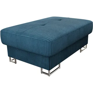 Mirjan24 Polsterhocker Cotere Cord, Hocker, Sofahocker, Moderner Sitzhocker, Sitzbank, Pouf, Fußbank, Farbauswahl (Poso 05)