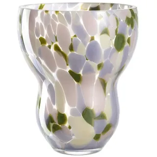 LEONARDO Dekovase VIVACE, Vase, Grün, Lila, Rosa, H 20 cm (1 St), aus Glas bunt|grün|lila|rosa