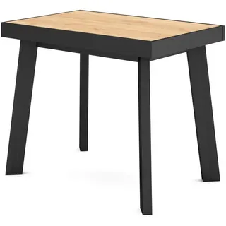 SKRAUT HOME Konsolentisch 160x73x90 cm schwarz mehrfarbig