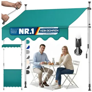 Kesser Klemmmarkise 350 cm grün