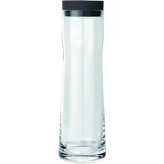 blomus -SPLASH- Wasserkaraffe aus Glas, Magnet, 1 Liter Fassungsvermögen, Silikon / Edelstahldeckel, einfache Handhabung, (H / B / T: 29,5 x 9 x 9 cm, Farbe: Magnet, 63785)