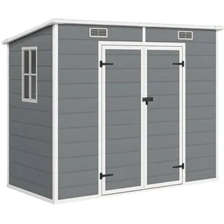 Outsunny Gerätehaus 2,38 x 1,25 m Grau