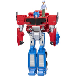 Transformers Spielzeug EarthSpark Spin Changer Optimus Prime Action-Figur (20 cm) mit Robby Malto Figur (5 cm), ab 6