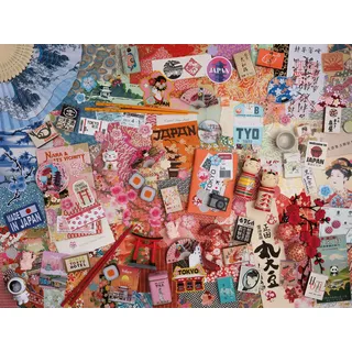Ravensburger Puzzle 12001703 - Reise nach Tokio - 1500 Teile Puzzle, Foto-Collage, für Japan-Fans ab 14 Jahren