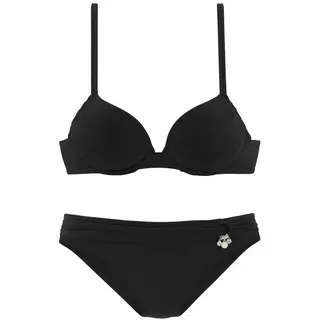 s.Oliver Push-Up-Bikini Damen schwarz 34 Cup C