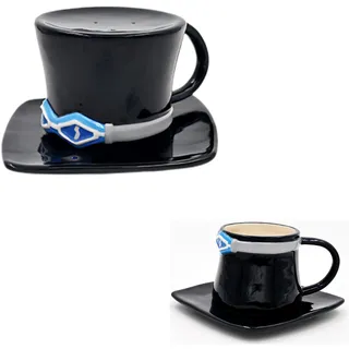 FIYSON One Piece Tasse, Luffy Strohhut Kaffee Tasse, Handgefertigte Keramik Teetasse, Cartoon Anime Milch Mug Cup, Geschenk für Weihnachten, Geburtstag, Jubiläum, Fan, 300ml (Stil 2)