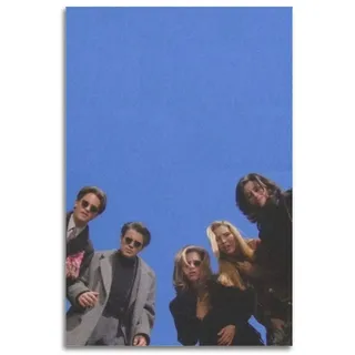 YBHF Vintage-Poster "Friends Best Moments", Wandkunstdruck, Retro-ästhetische Raumdekoration, Malerei, Leinwand, Poster für Zuhause und Büro, 40 x 60 cm, ungerahmt