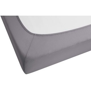 Frottee-Stretch 180 x 200 - 200 x 200 cm silber/grau