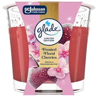 Glade Duftkerze Duft-Kerze Frosted Floral Cherries, 112g Limited Edition