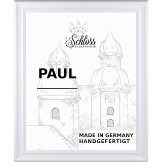 Schloss BILDERRAHMEN Paul 59,4x84 cm DIN A1, Dekor Weiß gemasert