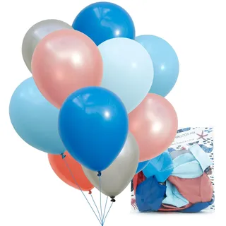 PARTY PARTY 12er Meerjungfrau Ballon Mix aus Latex reißfest 30 cm geruchs- und geschmacksneutral Luftballon Deko Kindergeburtstag, Meerjungfrauen Geburtstag, Meerjungfrau Party Ballons, Hochzeit