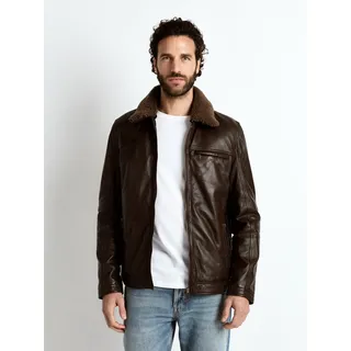 Lederjacke MAZE "42024158", Herren, Gr. XXL, braun, Obermaterial: 100% Lammleder . Futter: 100% Baumwolle . Ärmelfutter: 100% Polyester . Taschenfutter: 100% Baumwolle . Wattierung: 100% Polyester . Fellimitat: 100% Polyester, Jacken