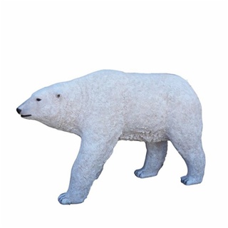JVmoebel Skulptur, Eisbär Figur Dekoration Statuen Skulptur Garten Deko Berlin Figuren Lebensgroße weiß