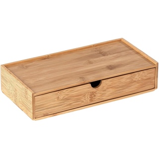 WENKO Organizer Terra, Aufbewahrungsbox, mit Schublade, ideal für Bad, Gäste-WC, Küche, Flur beige