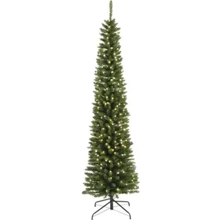 künstlicher LED Weihnachtsbaum Tannenbaum Everlands Pencil 200 LEDs Ø 50 cm H 18