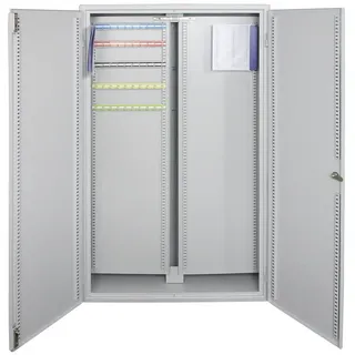HMF Schlüsselschrank 1170 130 x 73 x 25 cm Lichtgrau