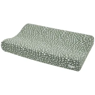 Meyco Baby Wickelauflagenbezug Cheetah Forest Green (100% Baumwolle, 1-tlg), 50x70cm grün