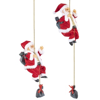 2er-Set Kletternder Weihnachtsmann "Santa Crawl"