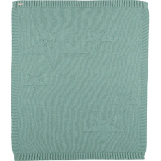 Sterntaler Kinderdecke Baylee, mit eingestrickten Sternen B/L: 75 cm x 90 grün Decken