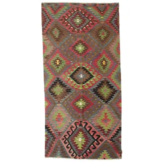 Kelim Vintage Türkei Teppich 162x328