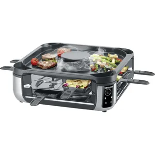 Severin RG 2379 Smokeless Raclettegrill 8 Personen 1900 W schwarz/silber
