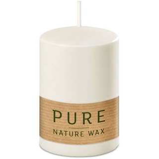 Wenzel Pure Stumpenkerze 90/60 mm - Natur - Safe Candle (selbstlöschend) aus Stearin & Wachs mit ca. 25 Stunden Brenndauer (1 Stück)