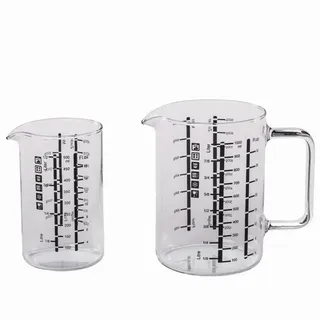 Simax Messbecher aus Glas 2-teilig